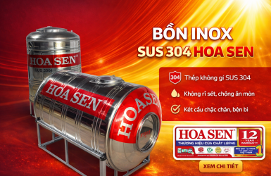 Bồn Inox SUS 304 Hoa Sen 